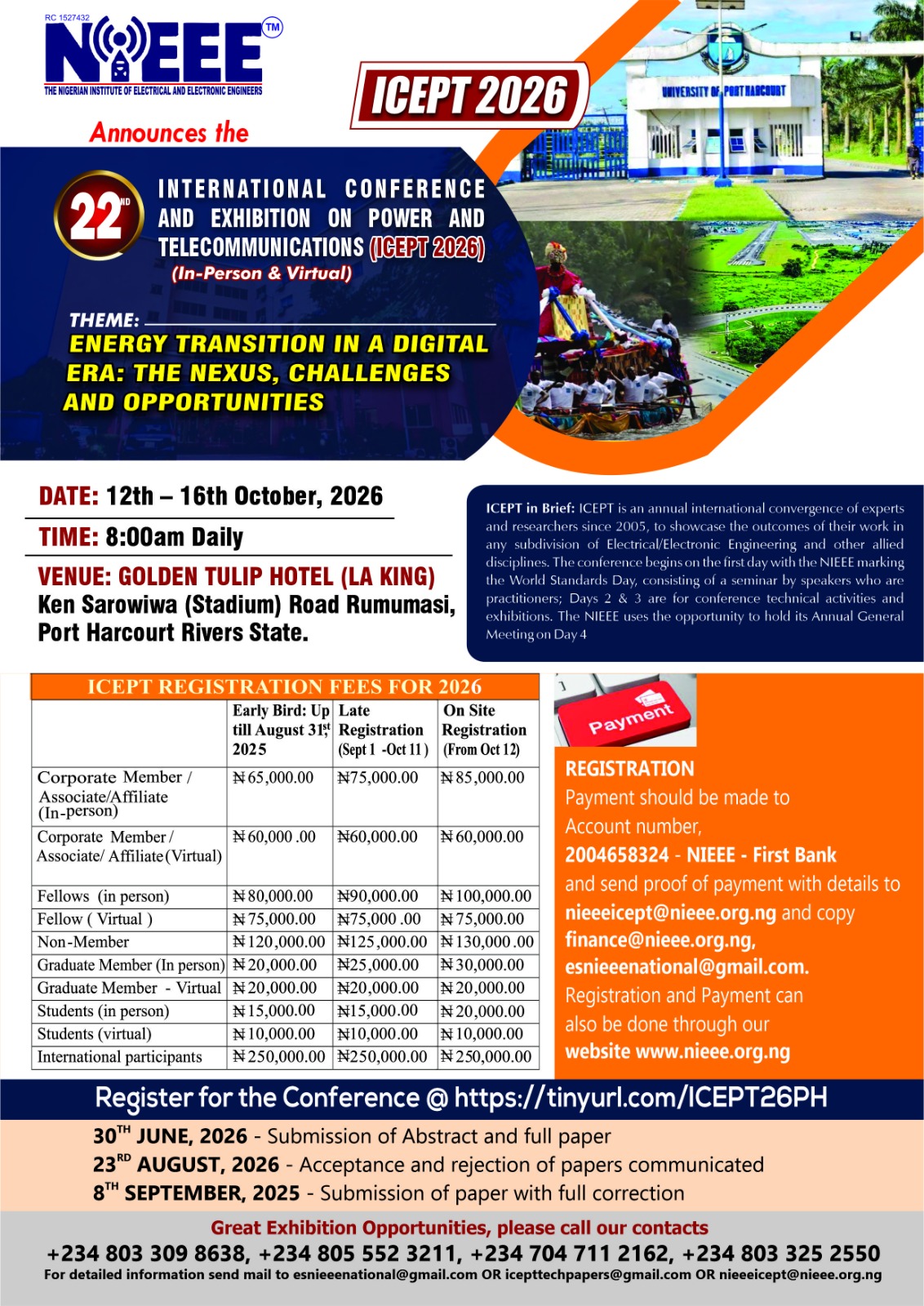 ICEPT 2026: additional competition information
